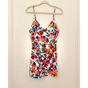 Olivaceous Button Front Summer Dress - Medium